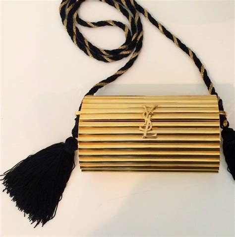 ysl evening bag with tassel.